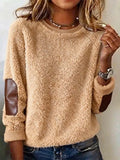 Women'S Casual Loose Fur Collar Sweatshirt